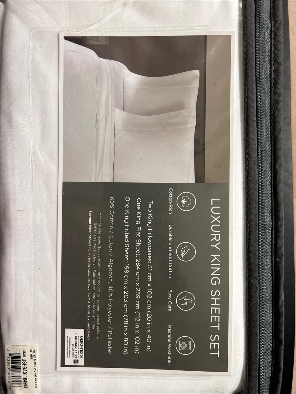Sheet set packaging